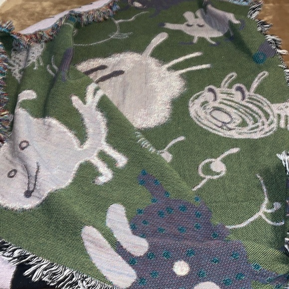 🏡Dogs Patterned Blanket - Multicolor - Picture 8 of 9